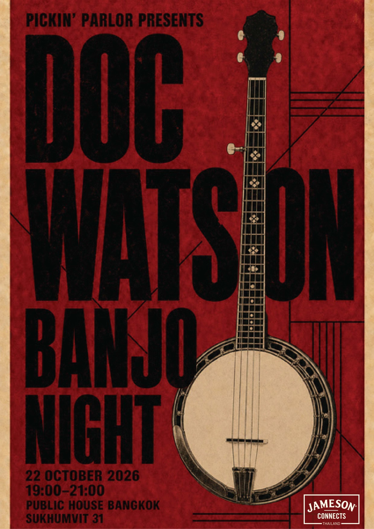 The Pickin’ Parlour Banjo Night poster