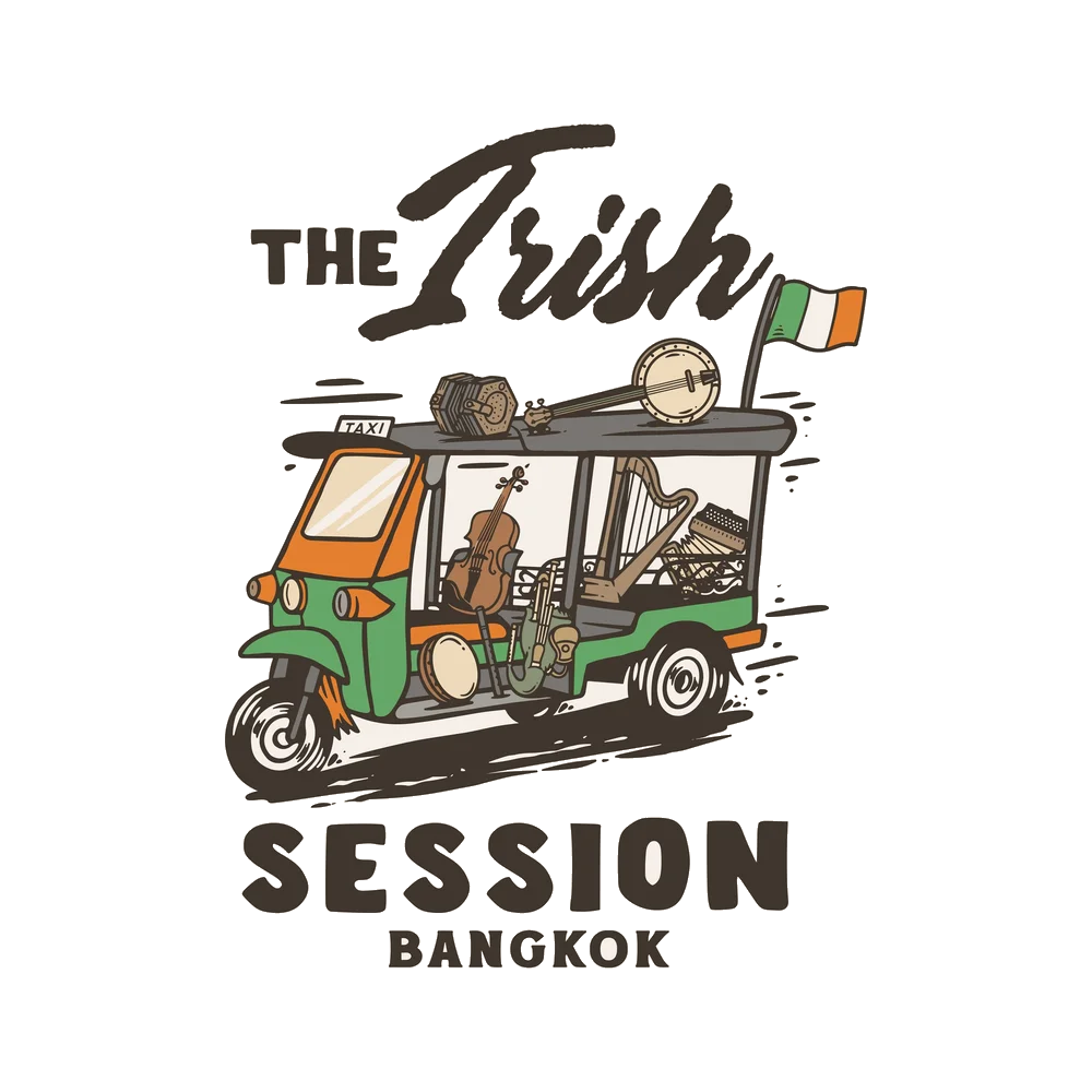The Irish Session Bangkok tuk-tuk logo