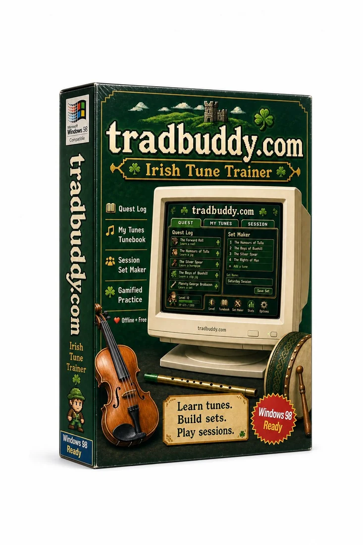 Trad Buddy Irish Tune Trainer software box